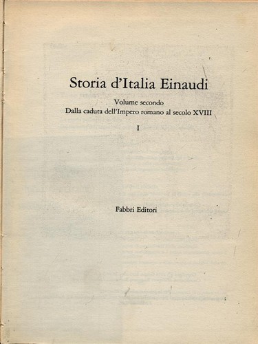 Storia italia einaudi vol - d'italia,