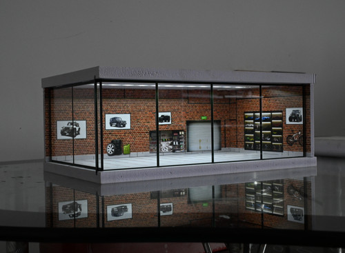 Diorama garage modello - diorama,