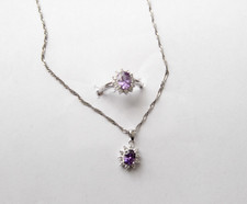 Set collana e anello in argento 925