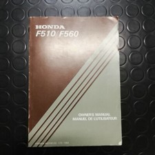 Manuale manual libretto uso manutenzione motozappa tiller HONDA F 510 560 - 1983