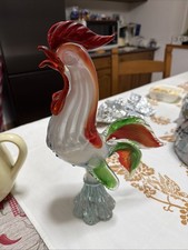 Scultura vintage in vetro di