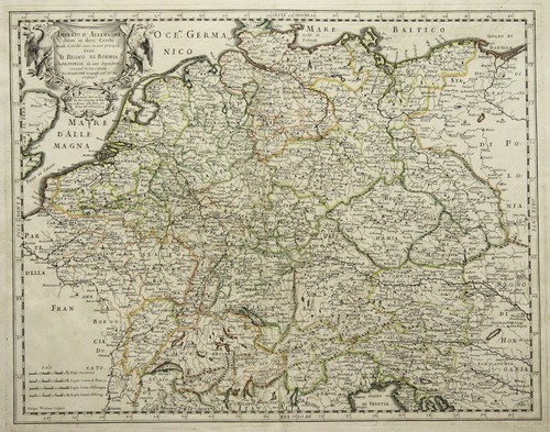 Germania originale incisione - germania,