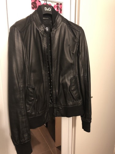 Giubino pelle dolce gabbana - pelle,