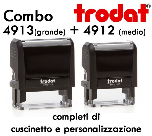 Timbro personalizzato trodat - personalizzato,