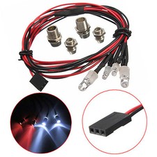 RC Hobby Regalo Luci LED Per Auto Modello RC Bianco Fari & Posteriore Rosso