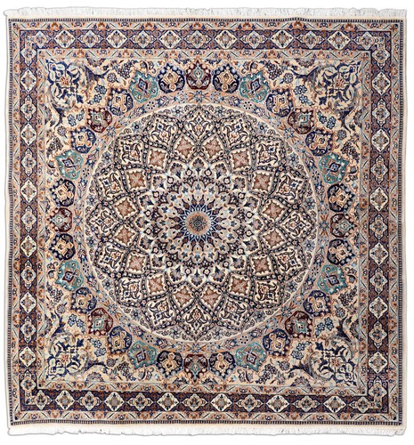 Tappeto persiano nain la - tappeto, 6