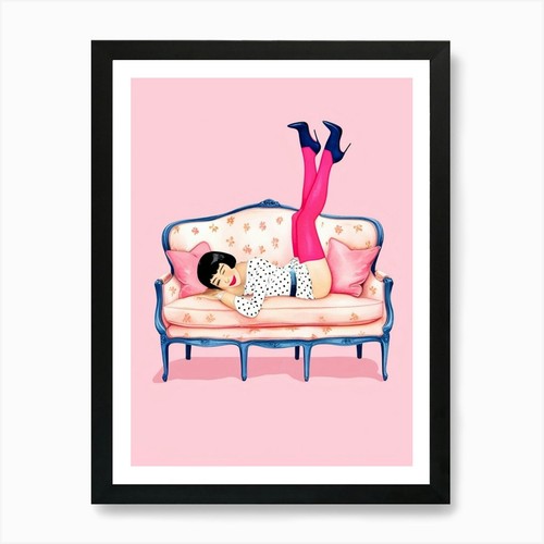 Stampa artistica ragazza - , su