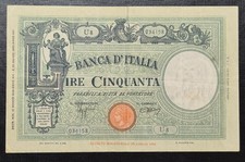 50 lire 31/03/1943 Barbetti Grande L senza Matrice Laterale Fascio *BB+*