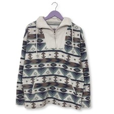 Pile Vintage bianco e azzurro