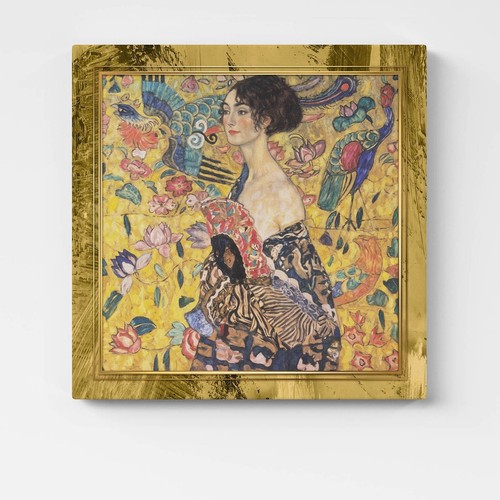 Quadro dama con ventaglio - quadro, di