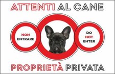CARTELLO SEGNALETICO - ATTENTI