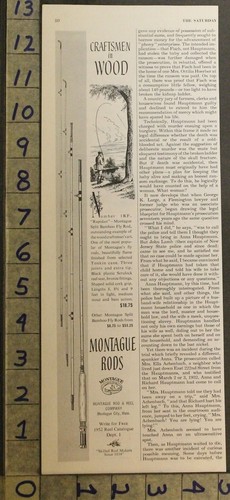 1952 fish montague rod tackle - fish,