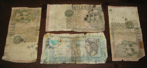Banconote europa italia banca - banconote,