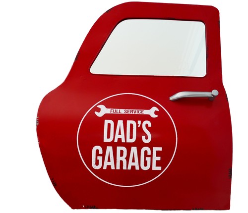 Targa latta papà garage - targa,