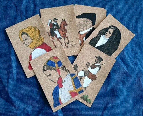 Lotto cartoline sughero - 6,