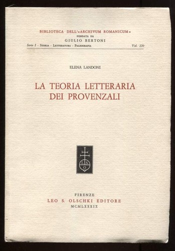 Teoria letteraria dei - la,