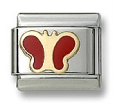 Italian Charm Butterfly Red