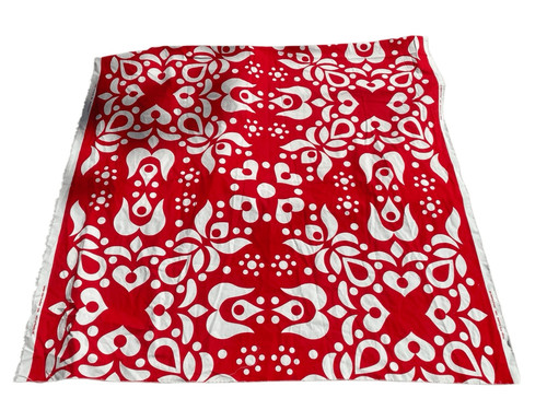 Tessuto tela cotone rosso - , e