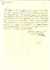 1831 CARPI (MO) Lettera patriota mazziniano Baldassarre TIRELLI *AUTOGRAFO