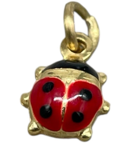 Ciondolo charm coccinella - ciondolo,