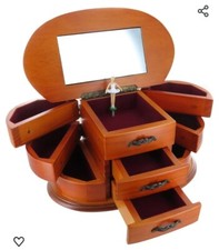 CARILLON MECCANICO GRANDE 9 VANI BAULE PORTAGIOIE BALLERINA MELODIA BOLERO 16055