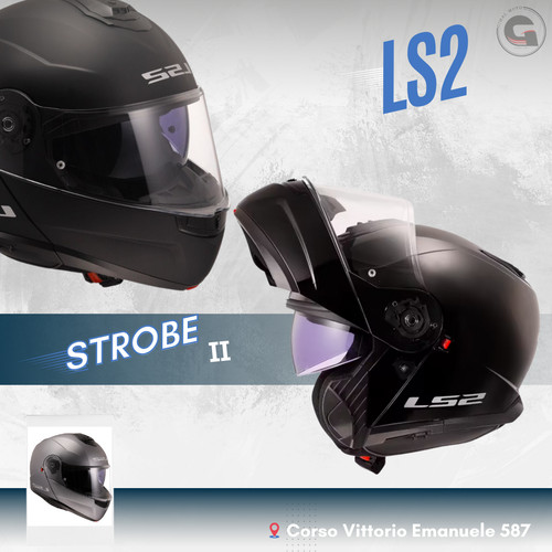 Casco modulare ls2 strobe ii - casco,