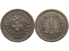Svizzera, 1 centesimo, 1902