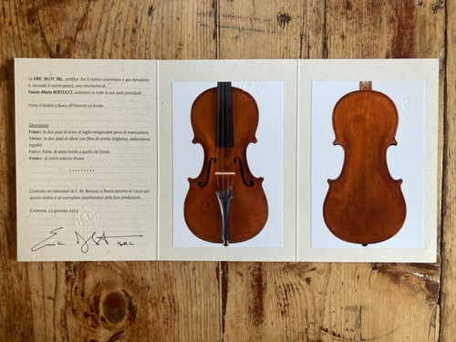 Antico violino bertucci - antico, f.m.