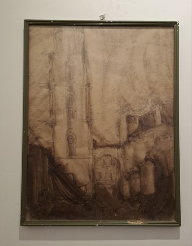 Quadro antico acquerello - quadro, su