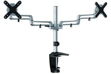 SUPPORTO TV da tavolo PER 2 MONITOR PC TV LCD LED 13-23 pollici ET01-C024