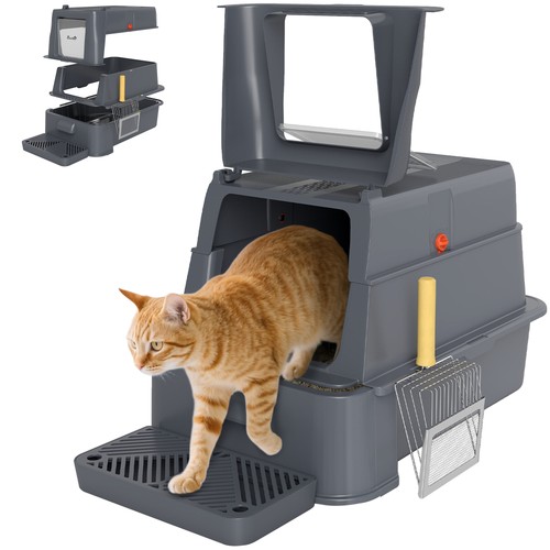 Pawhut lettiera per gatti - pawhut,