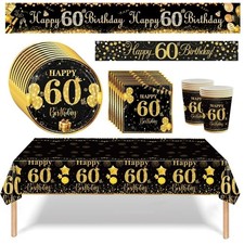 Tovaglia 60° Compleanno Nero