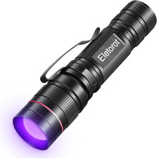 Torcia UV 395 NM Luce Ultravioletti Zoomabile Rilevatore Urina Resina Banconote