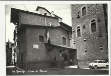 firenze casa di dante vecchia cartolina con fiat 600