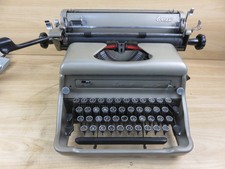 antica MACCHINA DA SCRIVERE EVEREST Milano vintage mod ST metallo grigia ufficio