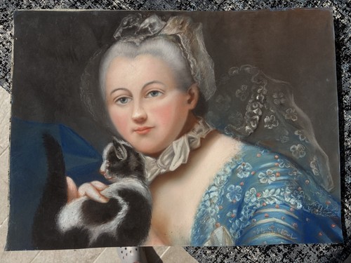 Ritratto pastello xix secolo - ritratto,