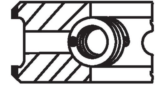 Anelli pistone mahle 03090n0 - anelli,