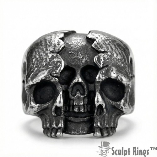 Sculpt rings triple skull - rings™,