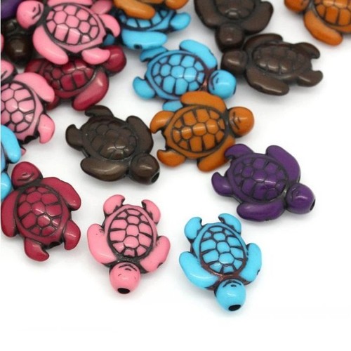 Perles tortue acrylique - 10,