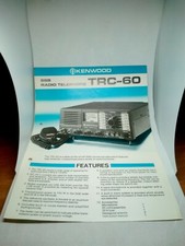 KENWOOD TRC-60 BROCHURE ORIGINALE RADIO HF AMPLIFICATORE