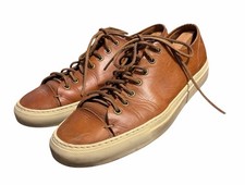 Sneakers Buttero Tanino in pelle marrone da uomo taglia EU 43 US 10 fatte a mano in Italia