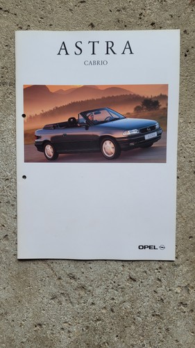 Opel astra cabrio depliant - astra,