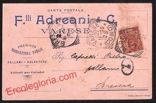 ak3309 - STORIA POSTALE - Varese Città - Fratelli Adreani C.