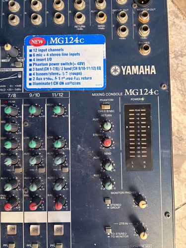 Yamaha mg124c mixing console - mixing,
