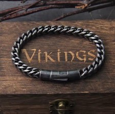 Bracciale uomo vintage acciaio