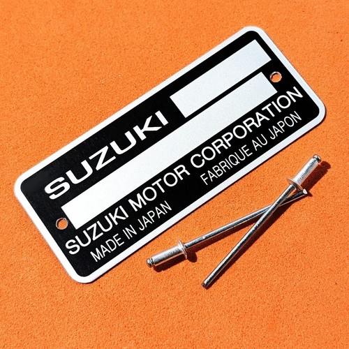 Plaque constructeur suzuki - constructeur,