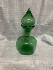 Bottiglia decanter vetro verde