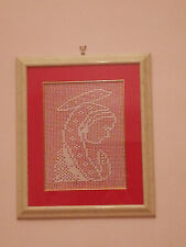 Quadro uncinetto a filet con