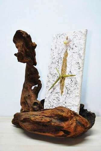 Scultura legno con - legno,