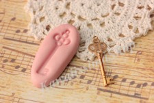 stampi gomma siliconica forma chiave chiavetta 46mmX15mm fimo cernit formine